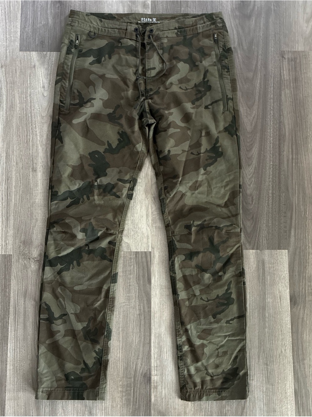 Roark Men's Camo Cargo Pants in Olive/Brown